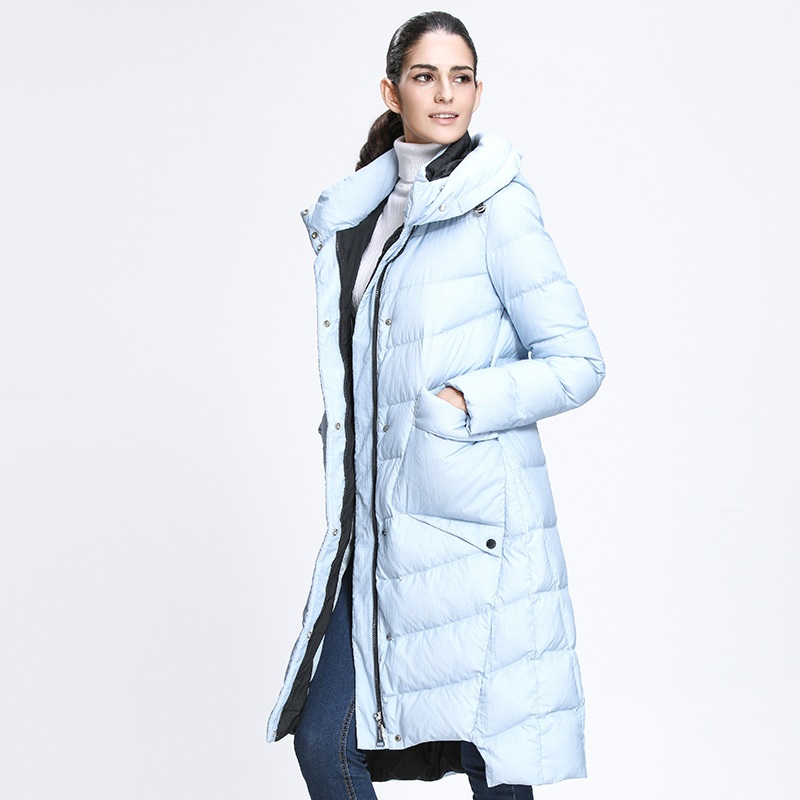 Tanboer Womens Down Jackets Duck Down Coat Winter Jackets Female Middle-Long Style Puffer Coat Winter Coats – Long Down Jackets and Down Jacket price