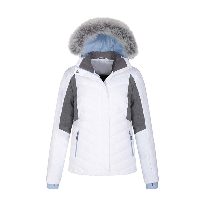 Waterproof Fleece Ski Jacket Womens White – Ski Jacket Woman and Best Ski Jacket Womens price