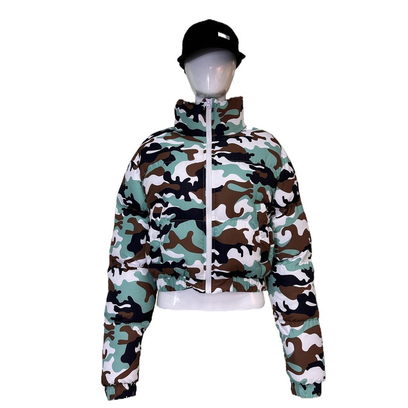 Wholesale Custom Logo Fashionable Zipper Womens Bubble Jackets Winter Warm Breathable Coats Puffer Jacket – Womens Jackets and Puffer Jackets price