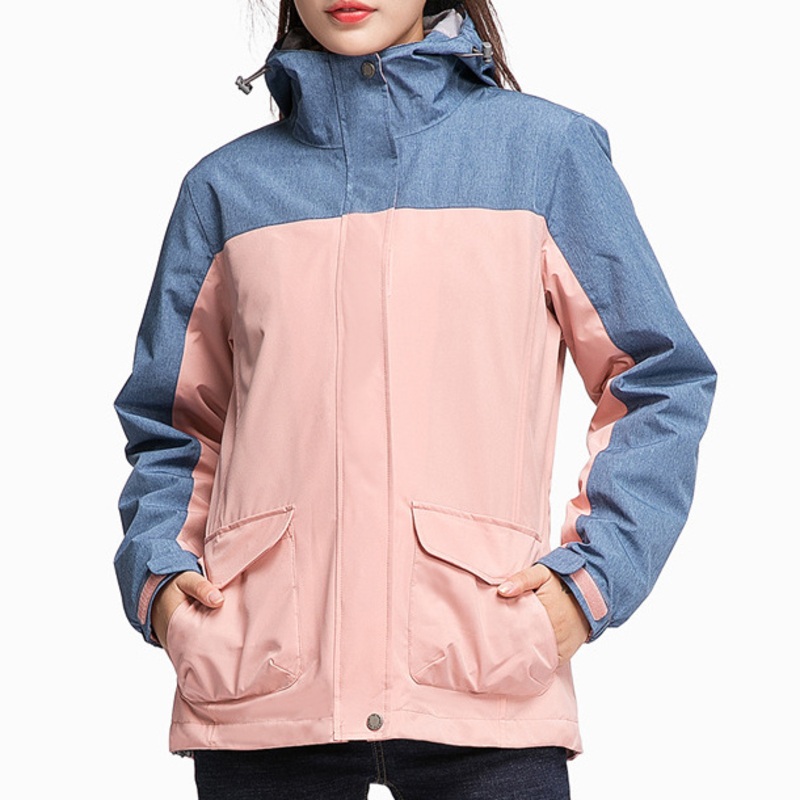 Womens Outdoor 3 In1 Winter Windproof Jacket Fleece Lined Hooded Waterproof Hiking Jacket – Jacket and Softshell Jacket price