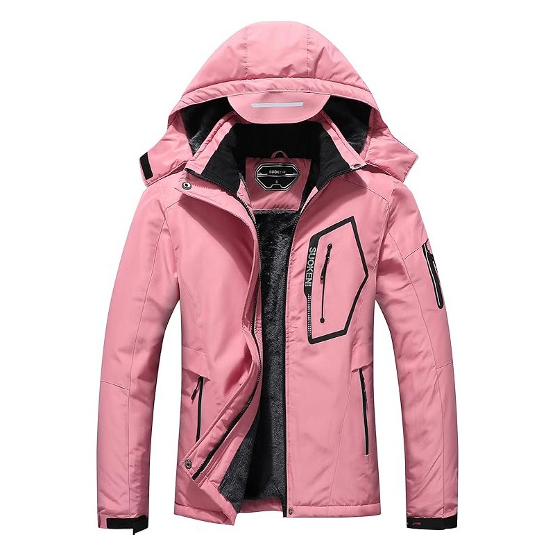 Womens Waterproof Ski Jacket Warm Winter Snow Coat Hooded Raincoat – Sport Jacket and Men Jacket price