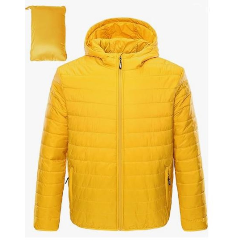 2023 Warm Winter Coats Lightweight Down Jacket Mens Comfortable Windbreaker Coat Satin Puffer Jackets for Men – Coat and Jacket price