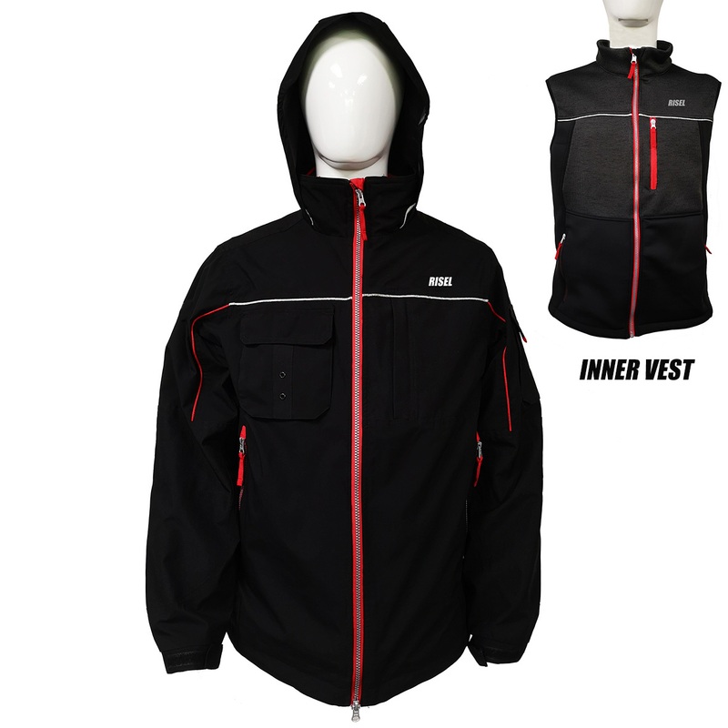 Darevie Safe Waterproof Cycling Jacket Bike Removable Sleeves Men Professional Reflective Cycling Vest Cycling Jacket Wear – Fashion Work Wear and Factory Wear price