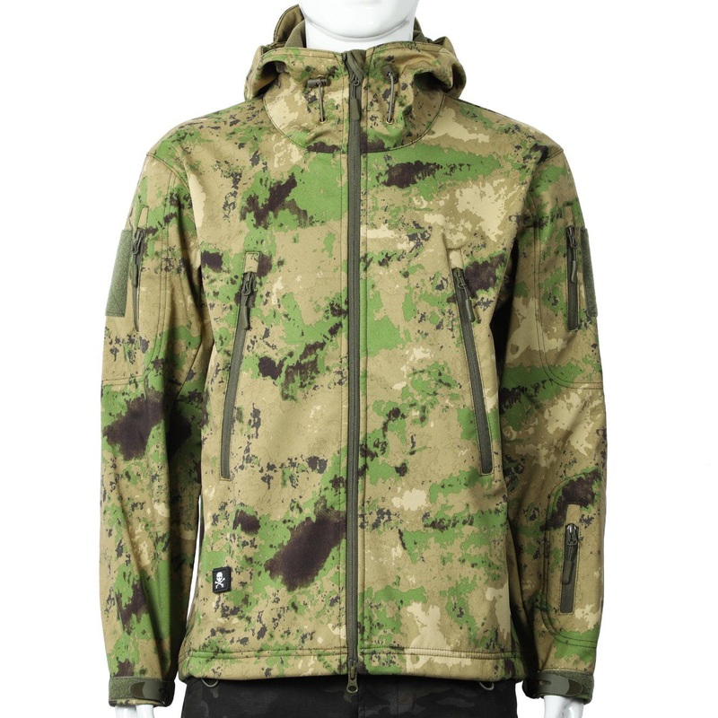 Outdoor Waterproof Windproof Soft Shell Woven Fabric Durable Camouflage Fleece Jacket – Fleece Jacket and Camouflage Fleece Jacket price