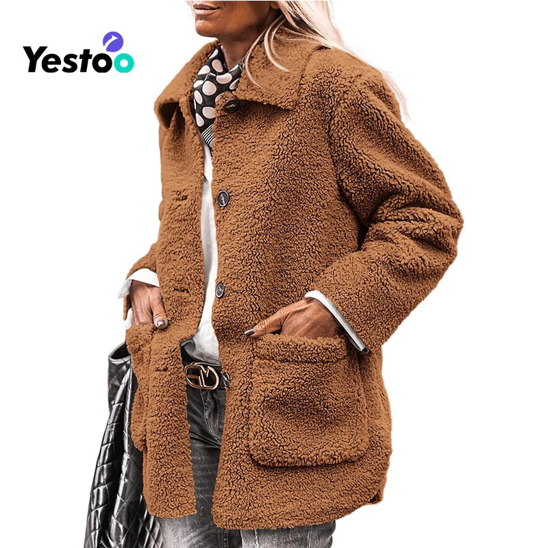 Womens Faux Fur Sherpa Jacket Winter Trendy Coat – Sherpa Jacket and Winter Coat price