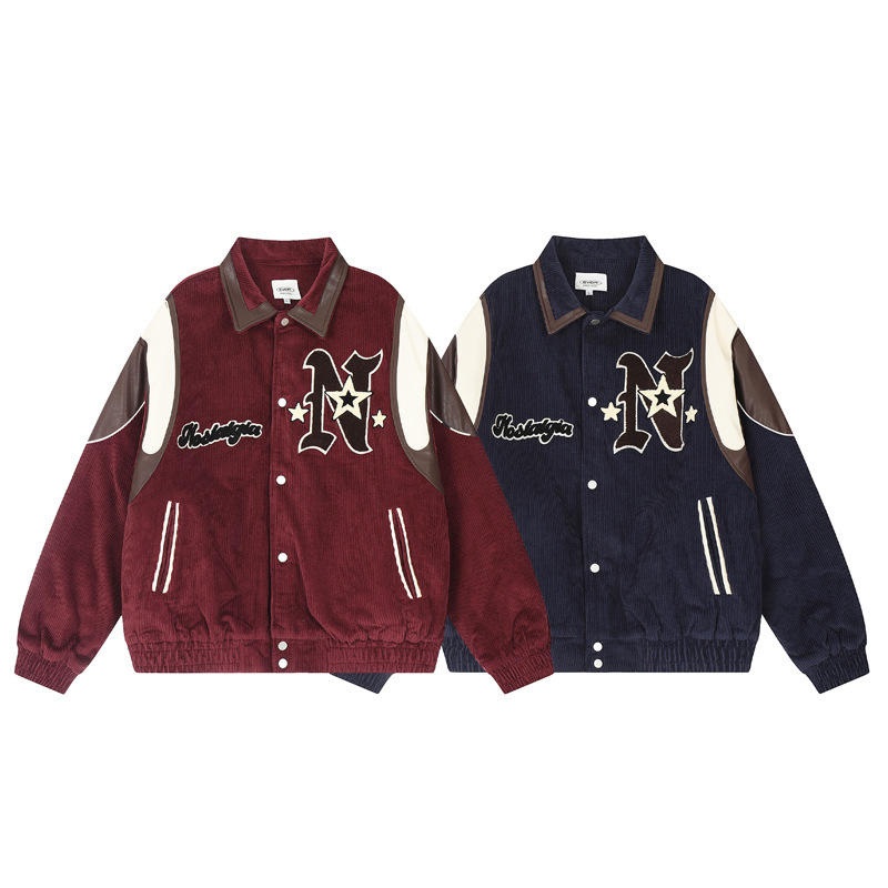 Casual Varsity Jacket Men Quality Loose Jackets Baseball Jacket for Man – Jacket and Clothing price