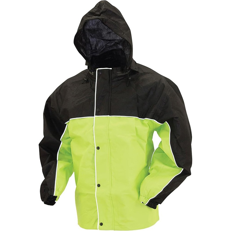 Custom Mens Reflective Adjustable Rain Jacket with Hooded – Mens Rain Reflective Jacket and Rainwear price