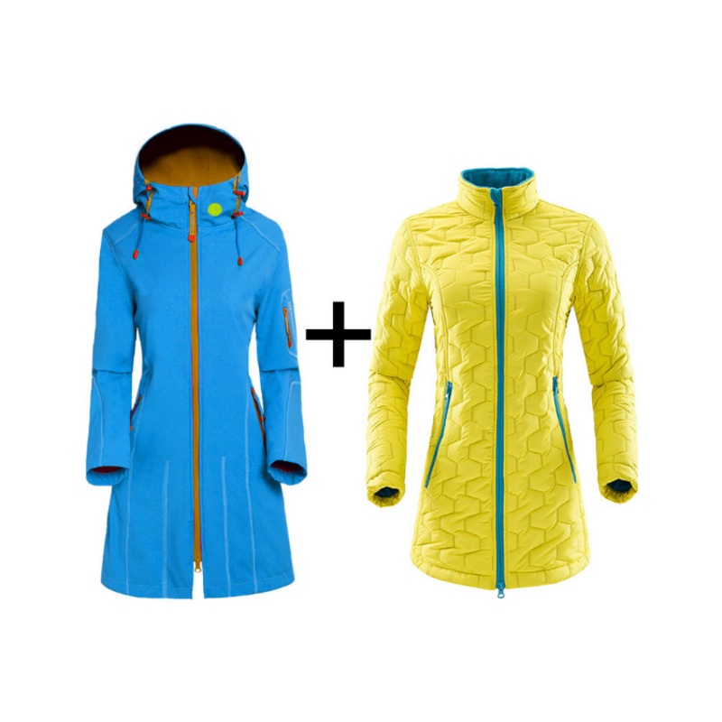 Long Sleeve Ski Jacket High Quality Outdoor Softshell Jacket Waterproof Camping Jacket for Women – Ski Jacket and Outdoor Jacket price
