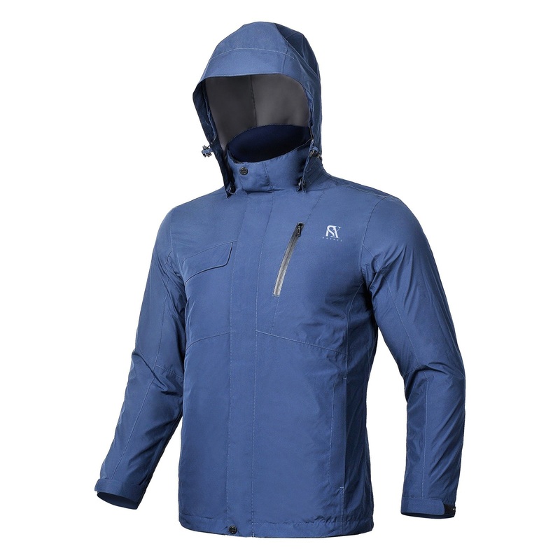 Men Outdoor Clothing Wear Waterproof Jacket with Detached Hood – Waterproof Jacket and Outdoor Jacket price