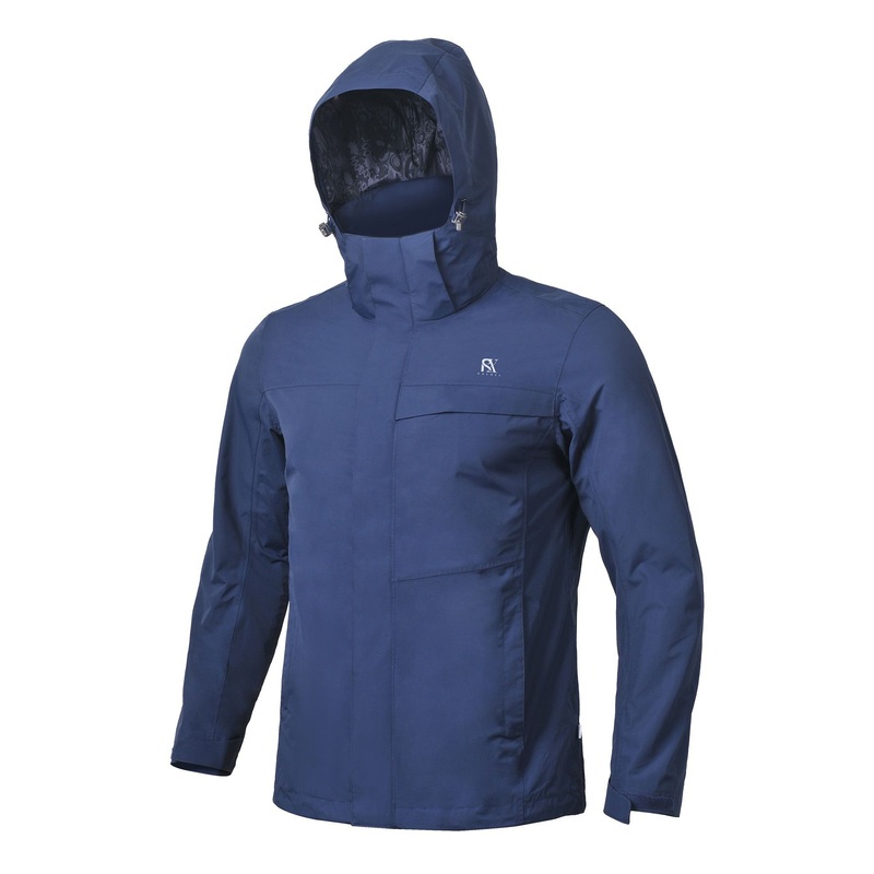 Outdoor Clothing Windbreaker Waterproof Running Blue Jacket Men Jacket with Detached Hood – Jacket and Jackets price