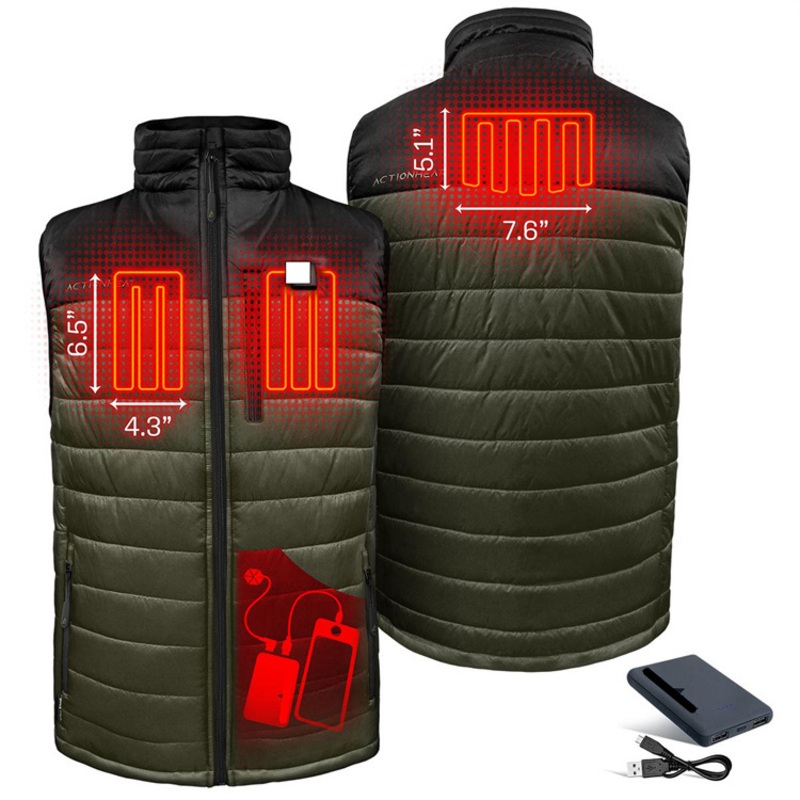 Unisex Winter Heating Pannels Hooded Vests for Outdoor Thermal Warm – Heated Clothing and Heating Parka Jacket price