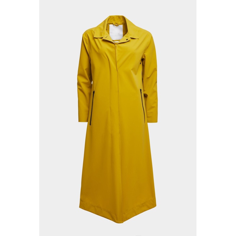 Womans Matte Polyurethane Outdoor Waterproof Long Raincoat Dark Gold – Outdoor Jacket and Winter Jacket price