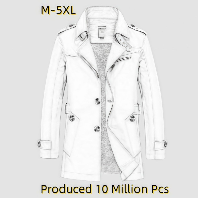 10 Million PCS Jackets Produced Lls New Casual Mens Work Coat Pure Cotton Trench Coat Mens Jacket – Mens Jacket and Windbreaker Jacket price