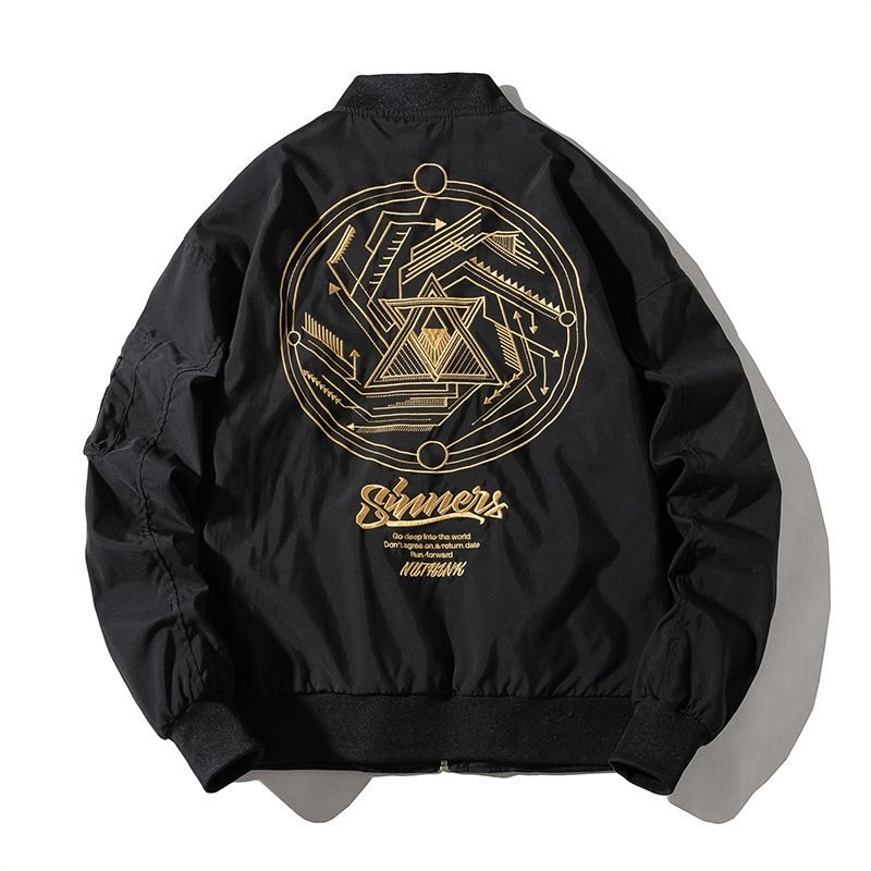 Hot Sale Sports and Leisure Stand-up Collar Jacket Air Force Pilot Mens Basebal Embroidery – Hot Sale Sport and Leisure Stand-up Collar Jacke price