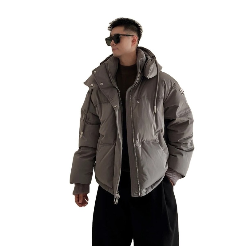 Lulusennew in Unisex Custom Winter Warm Hoodie Jacket for Men Goose Downpadded Bubble Jacket – Jacket and Mens Jackets price