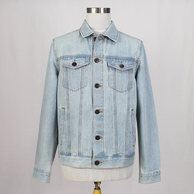 Mens Classic Blue and Black Color Us Style Cotton Denim Jacket – Casual Jacket and Mens Jacket price
