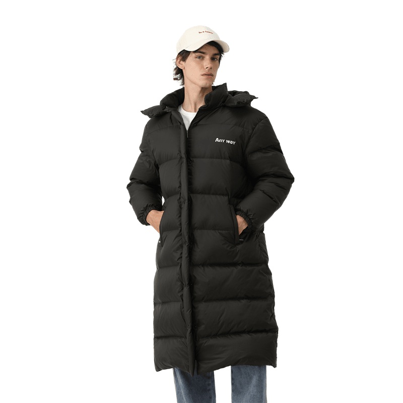 OEM Plus Size Hooded Parka Coat Fur Black Windproof Outdoor Windbreaker Jacket – Clothing and Custom Jacket price
