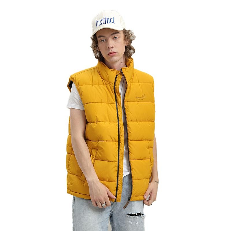 Spring Leisure Mens Polyester Plus Quilted Men Puffer Thicken Puffer Vest Jackets – Jacket and Vestes Pour Hommes price