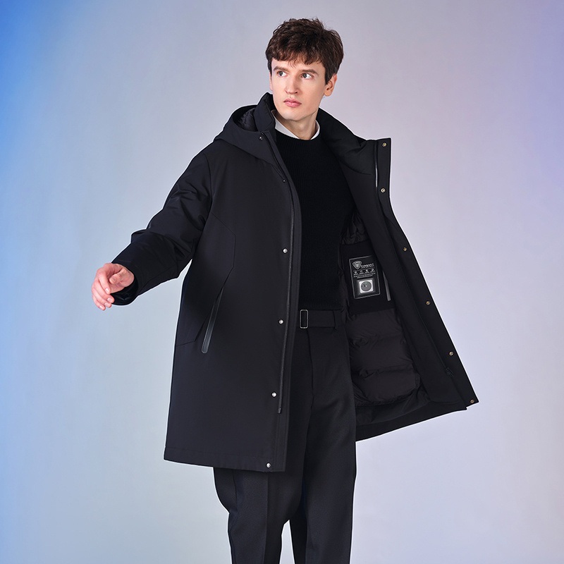 2022 Winter New Down Jacket Mens Outdoor Hooded Fashion Warm Coat – Winter Coat and Down Jacket price