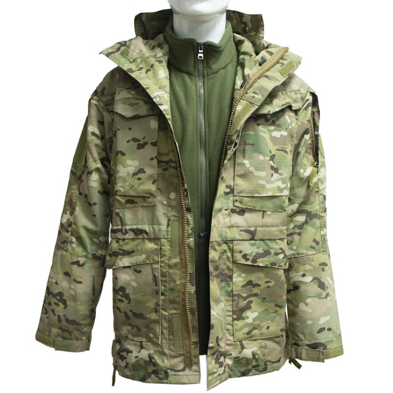 Corhunter S95 Tactical Olive Drab Green Camo Field Jacket with Insert – Waterproof and Desert Camo price