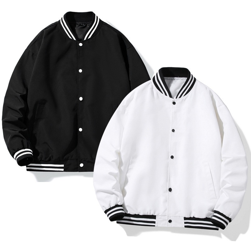 Factory Price Color Blocked Jacket Jacket Mens Fashion Brand Loose Couple Casual Baseball Jackets – Baseball Suit Hoodie and Autumn Coat Baseball price
