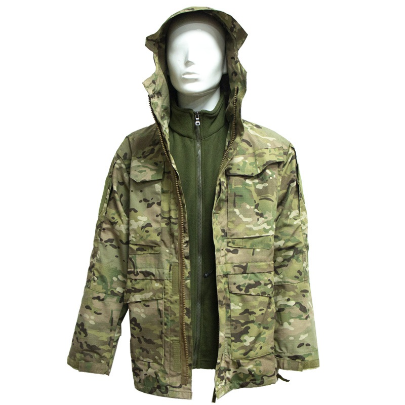 High Quality Waterproof 3-in-1 Hooded Fleece-Lined Coyote Brown Windbreaker – Hooded Quality Jacket and Waterproof Lined Jacket price