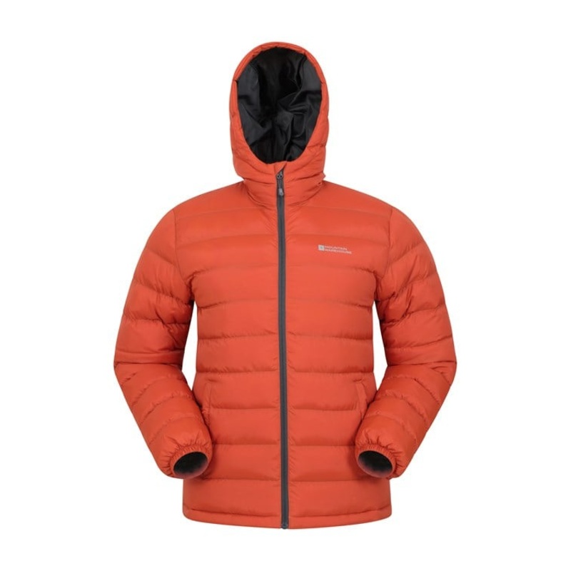 Mens Winter Leisure Trendy Padded Insulated Puffer Jacket in Orange – Mens Winter Jacket and Windproof Down Jacket price
