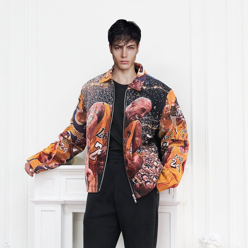 ODM & OEM Service Quick Custom Star Player Tapestry Jacket for Men Hip Hop Streetwear Jacquard Tapestry Jackets – Tapestry Jacket and Tapestry Jacket Custom price
