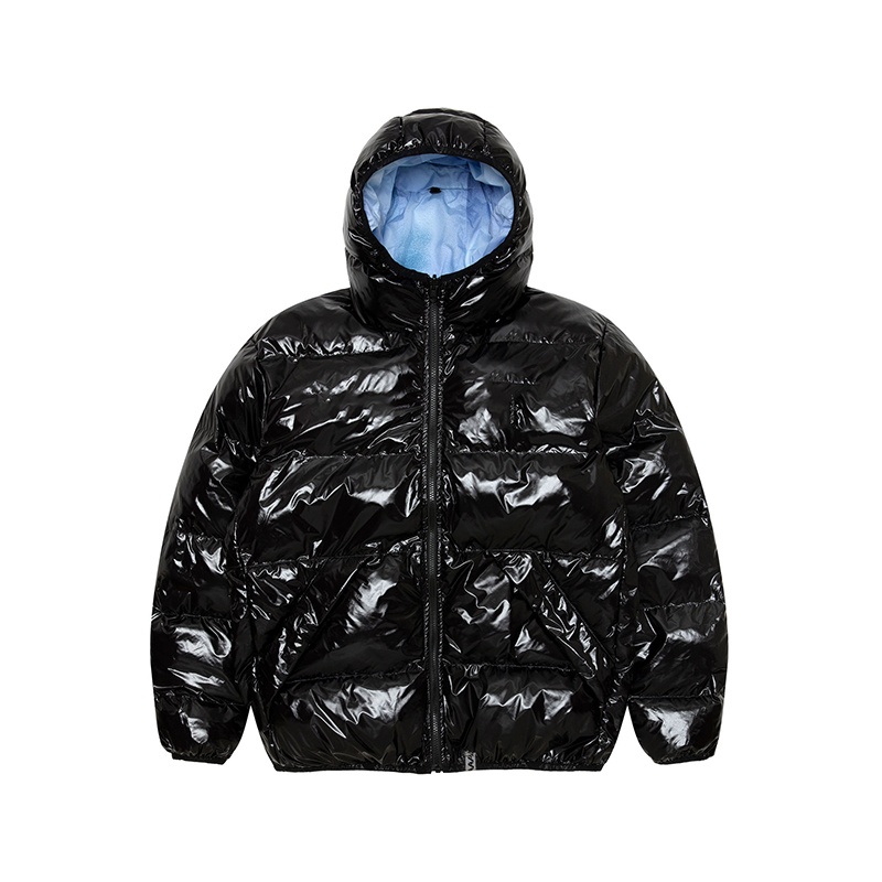 Customized Mens Winter Outdoor Down Jacket New Fashion Thickened Waterproof Windproof Glossy Solid Color Hooded Puffer Jacket – Designer Down Jacket and North Down Face Jacket price
