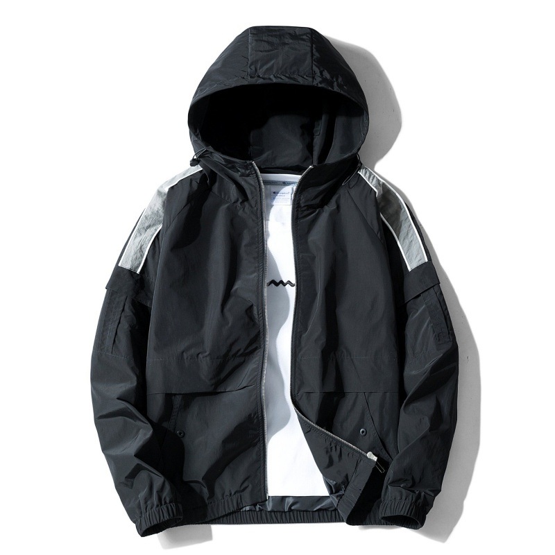 High Quality Windbreker Technical Running Long Sleeve Jacket with Hood – Technical Jacket and Technical Running Jacket price