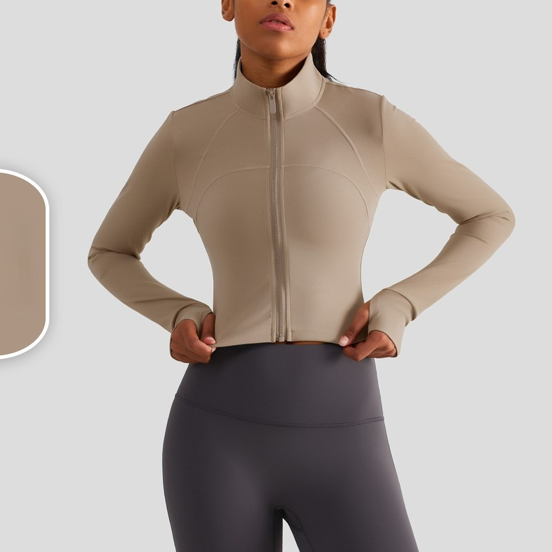 New Arrival Light Weight Women Sports Exercise Fitness Shirts Female Long Sleeve – Sport Rain Jacket and Waterproof Sports Jacket price