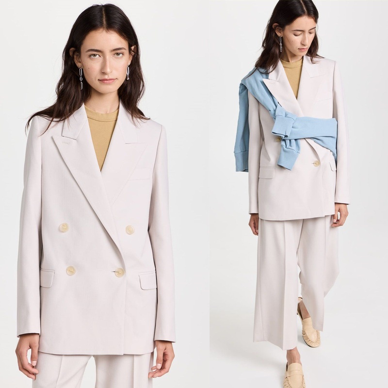 OEM Supplier Elegant Wholesale Fashion Manufacturer Private Label Flap Front Pockets Long Sleeves Women Jacket with Button Cuffs – Women Jacket and Lady Casual Jacket price
