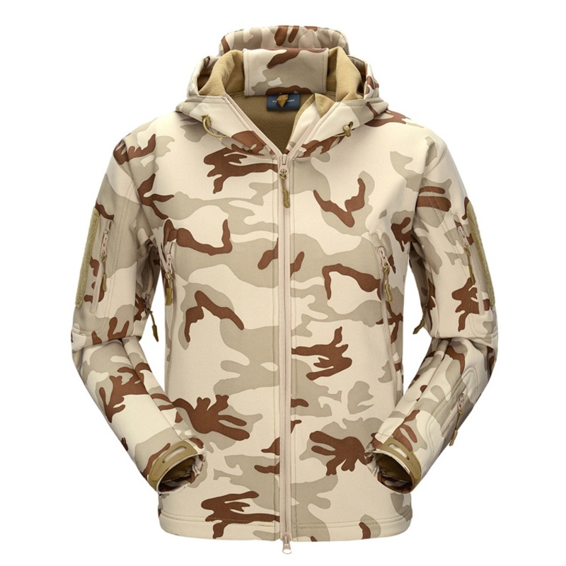 Outdoor Warm Field Jacket Soft Shell Coat Lined Fleece – Shark Skin Jacket and Camouflage Suit price