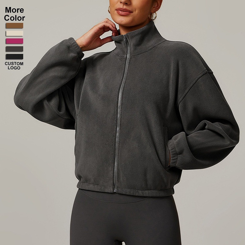 Women Clothes Sport Wear Outdoor Winter Fleece Thick Warm Coat Sports Jacket – Yoga and Gym price