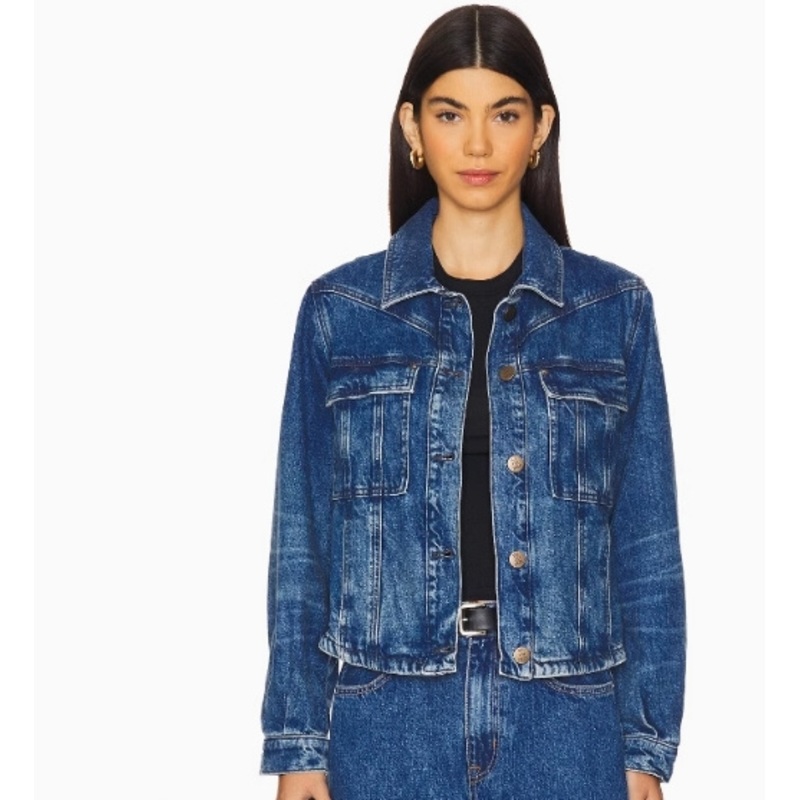 Casual Daily Cotton Long Sleeve Denim Jacket for Women – Buttons with Jacket and American-Style Jacket price