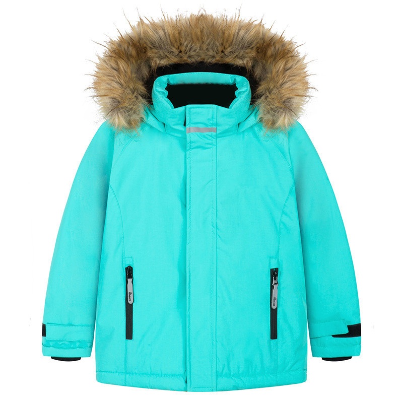 Children Unisex Waterproof Breathable Windproof Windbreaker Perka Coat with Fur Hood – Children Clothing and Winter Jacket price