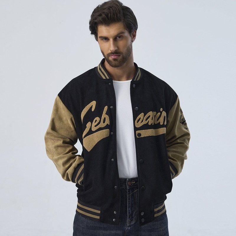 Custom Casual Outdoor American College University Baseball Varsity Jacket – Chenille Embroidery Varsity Jacket and University Baseball Jacket price