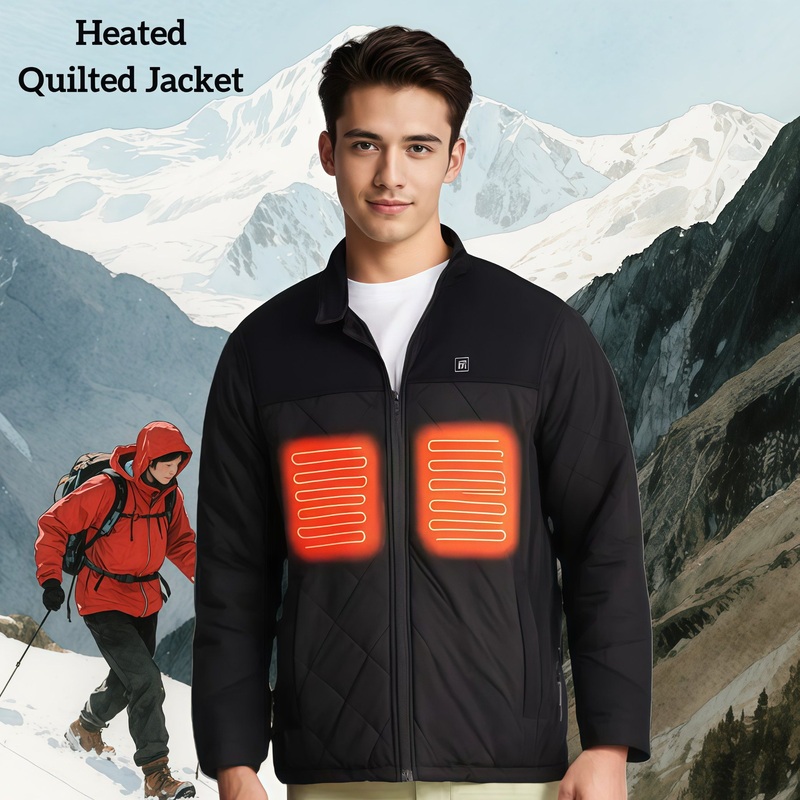 Outdoor Breathable Lightweight Heated Clothing for Outdoor Sports USB Heated Quilted Jacket – Heated Clothing and Electric Heated Quilted Jacket price
