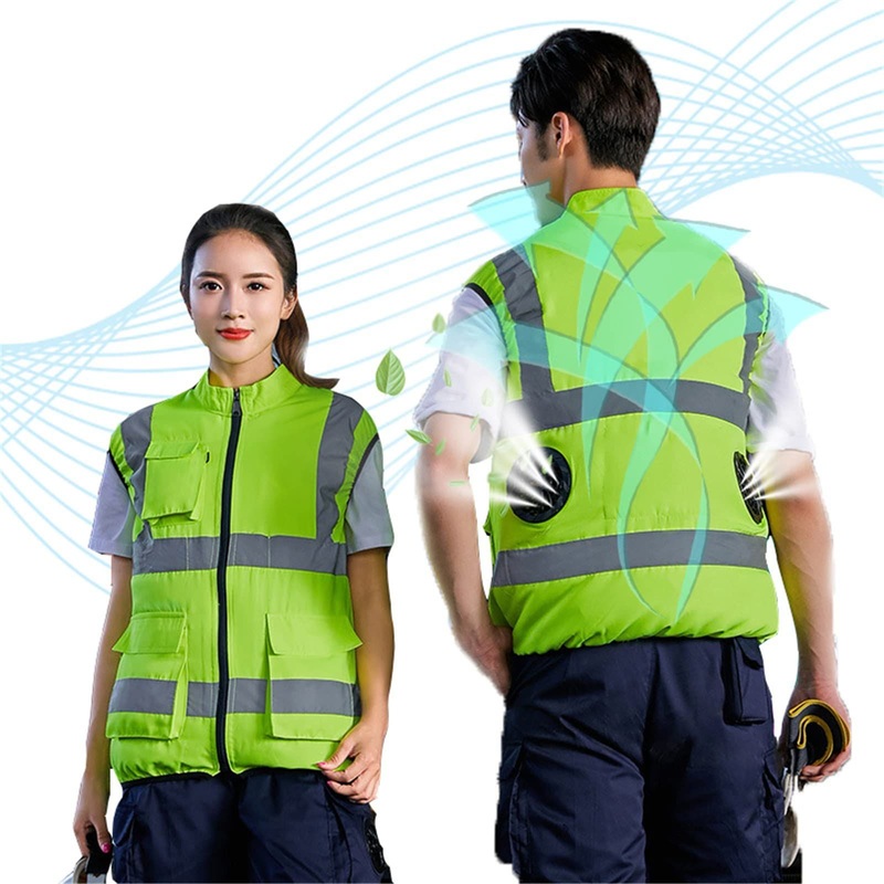Outdoor Safety Work Special Cooling Vest with Fan – Cooling Fan Coat and Cooling Jacket price