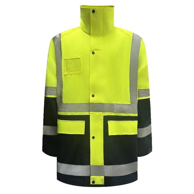 Premium 2 – Piece Safety Outfit for Road Crews with Fleece Jacket Inner & Reflective Strips – Safety Jacket and Reflective Strips Jacket price