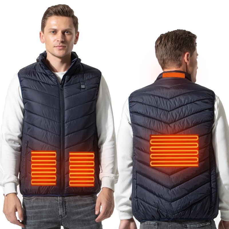 Unisex Lightweight USB Rechargeable Heating Jacket Winter Warm Coat Electric Heated Vest for Outdoor Hiking Camping – Thermal Heat Vest and Heating Vest Mens price