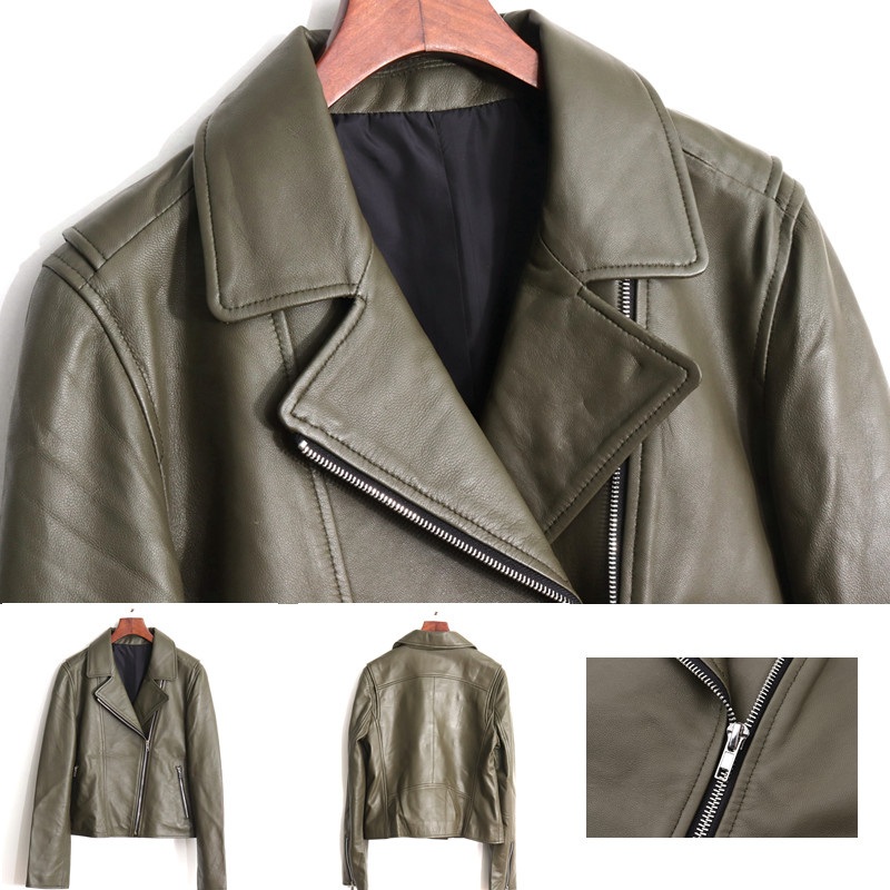 Women Winter Leather Jackets Clothes Shirt Pigskin Outwear Garments – Shirt and Clothing price