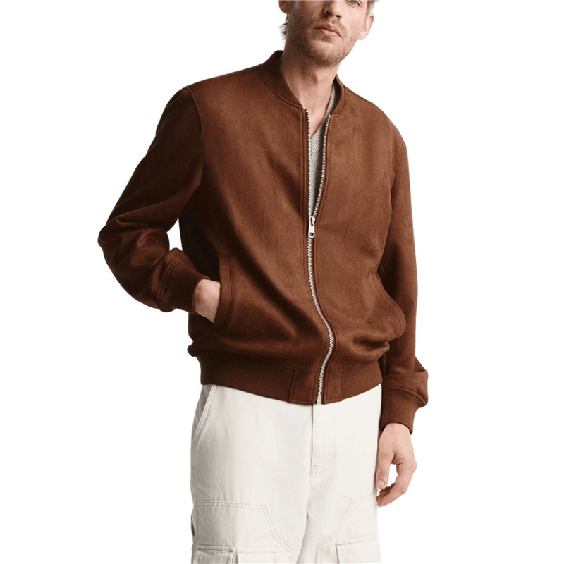 Chaqueta PARA Hombres Basic Style Suede Like Pilot Coat Mens Bomber Jacket – Plus Tamano Hombres Eschaquetas and Ropa price
