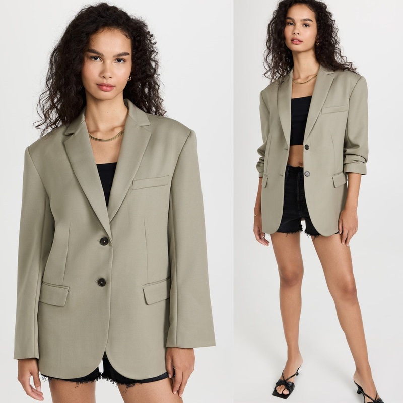 Collared Neck OEM Supplier Elegant Top Sale Wholesale Fashion Manufacturer Private Label Flap Front Pockets Long Sleeves Women Jacket with Button Cuffs – Women Jacket and Lady Casual Jacket price