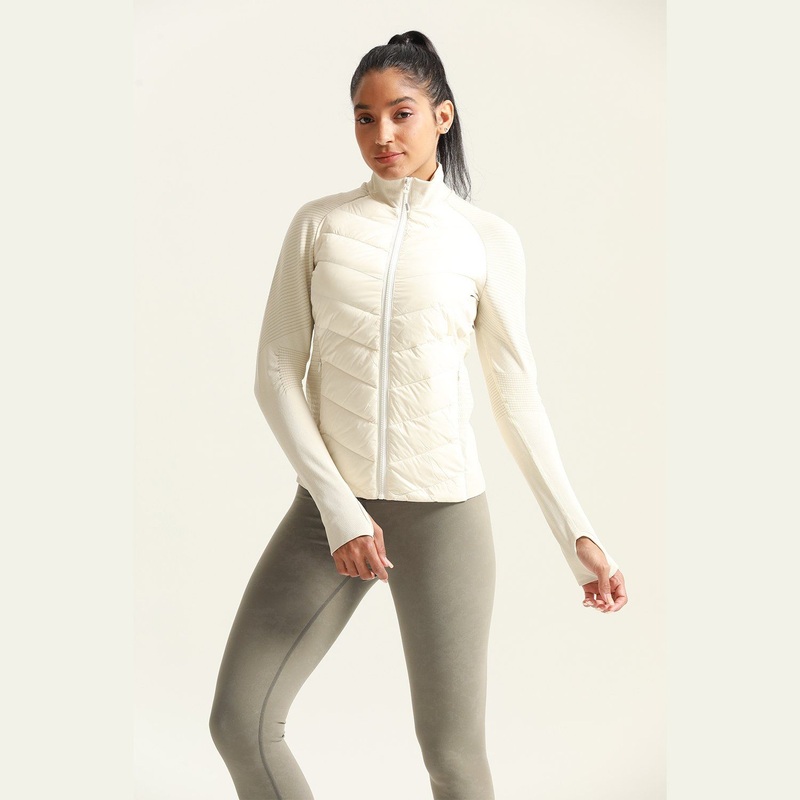 Custom Design Full Zipper Outdoor Running Gym Wear Jacket Long Sleeve Women Winter Sports Puffer Jacket – Puffer Jacket and Women Winter Jacket price