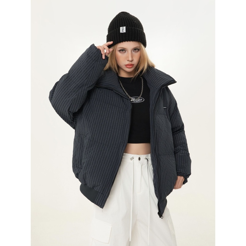 Custom Stripe Corduroy Puffer Jacket Women Winter Padded with Cotton Warm Top Coats Oversize Outwear – Custom Jacket and Stripe Jacket price