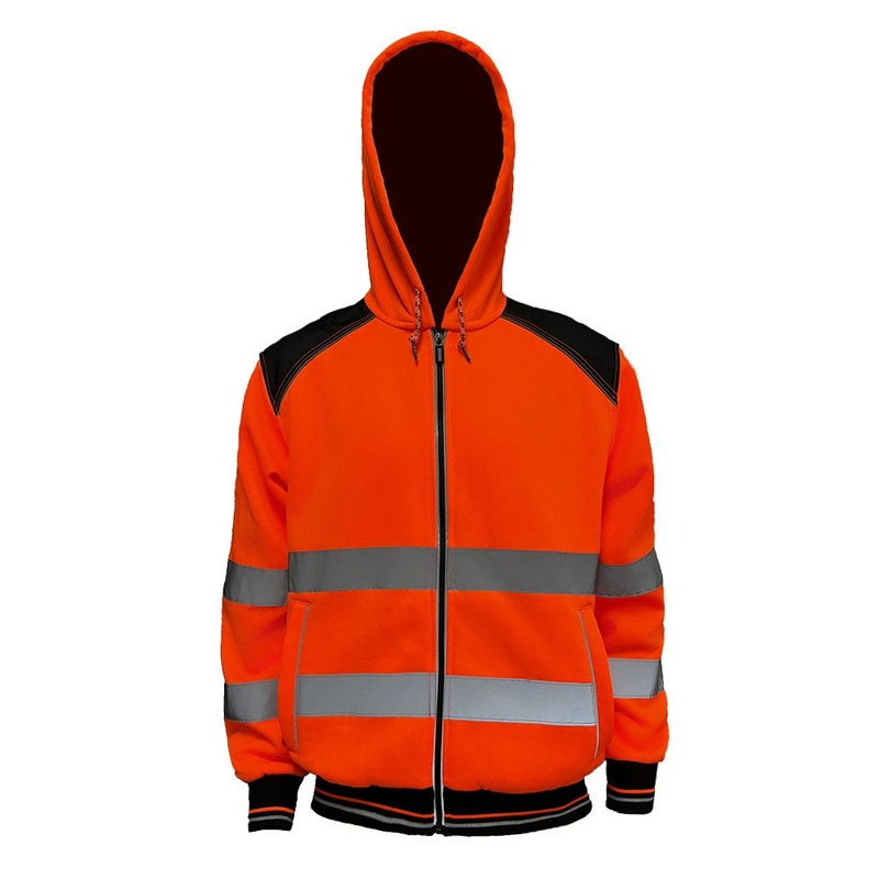 Fleece Hi – Vis Reflective Hooded Jacket – Warm Safety Workwear for Cold Weather – Warm Safety Workwear and Three-Layer Coat price
