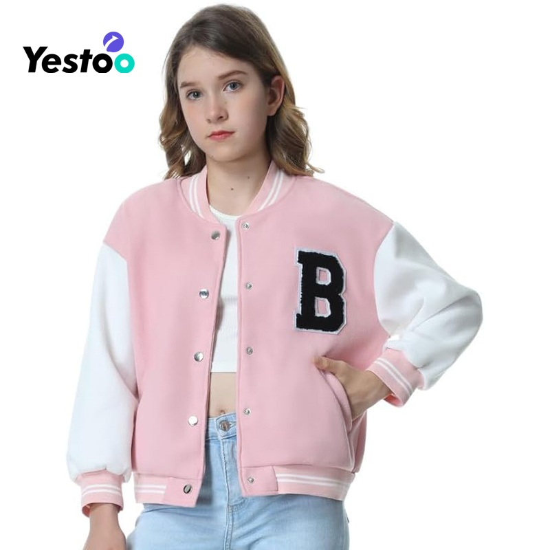 Girls Tweed Varsity Jacket Stripe Trim School Coat – Varsity Jacket and Girls Jacket price