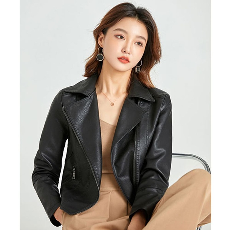 Hot Selling Spring Autumn Trendy Casual Women Leather Jacket – Leather Jacket and Women Leather Jacket price
