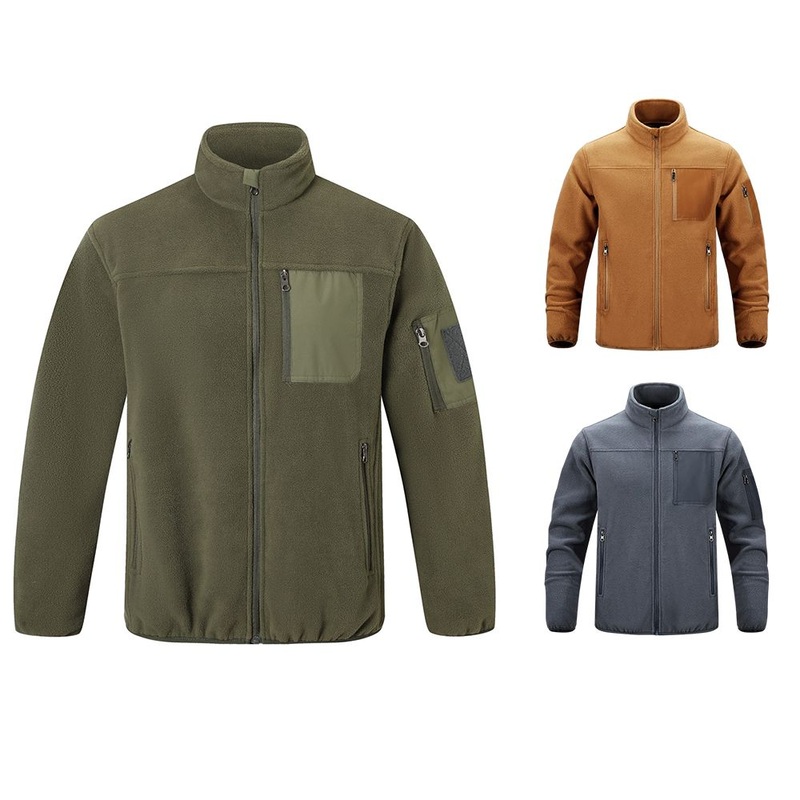 OEM New Fashion Mens Fleece Outdoor Tactical Jacket Outwear Coat Mens Fleece Jacket – Man Fleece Jacket and Athletic Fitness Jacket price